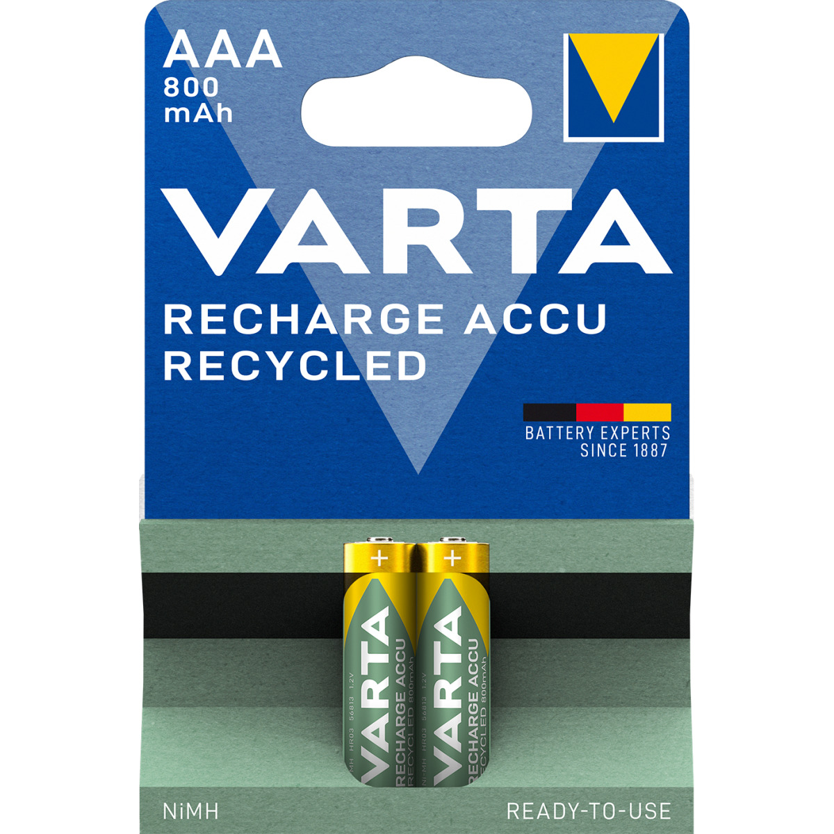 Battery Recycled AAA 800mAh Blister 2